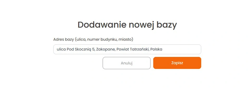 Nowa lokalizacja przewoźnika